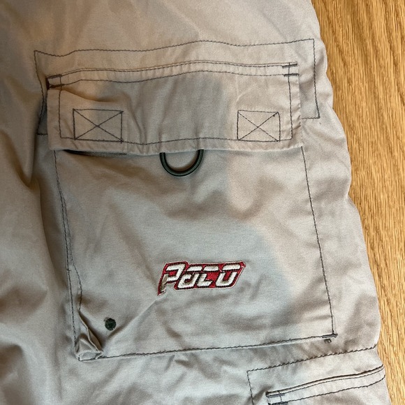 Vintage Rare 90s Kids Paco Baggy Cargo Shorts Size 12 Carpenter Tan - Picture 3 of 11